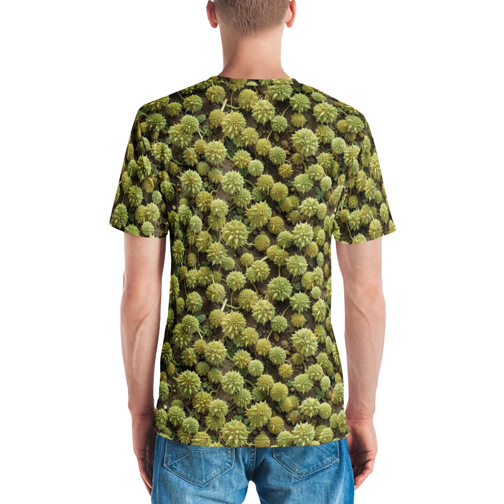 Verdant Starburst on Men's Crew Neck T-Shirt — Back
