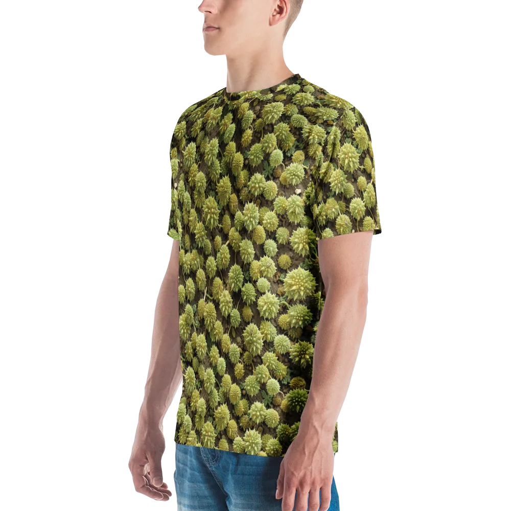 Verdant Starburst on Men's Crew Neck T-Shirt — Left