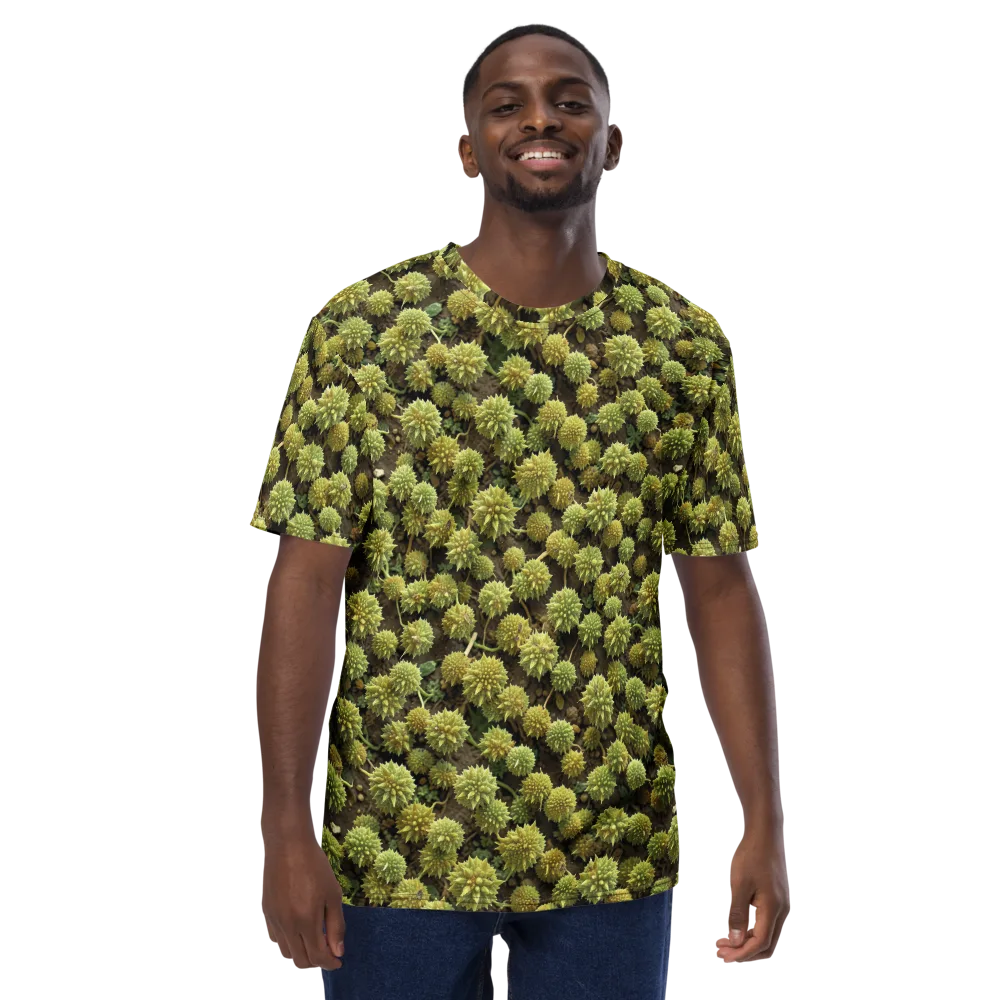 Verdant Starburst on Men's Crew Neck T-Shirt — Front