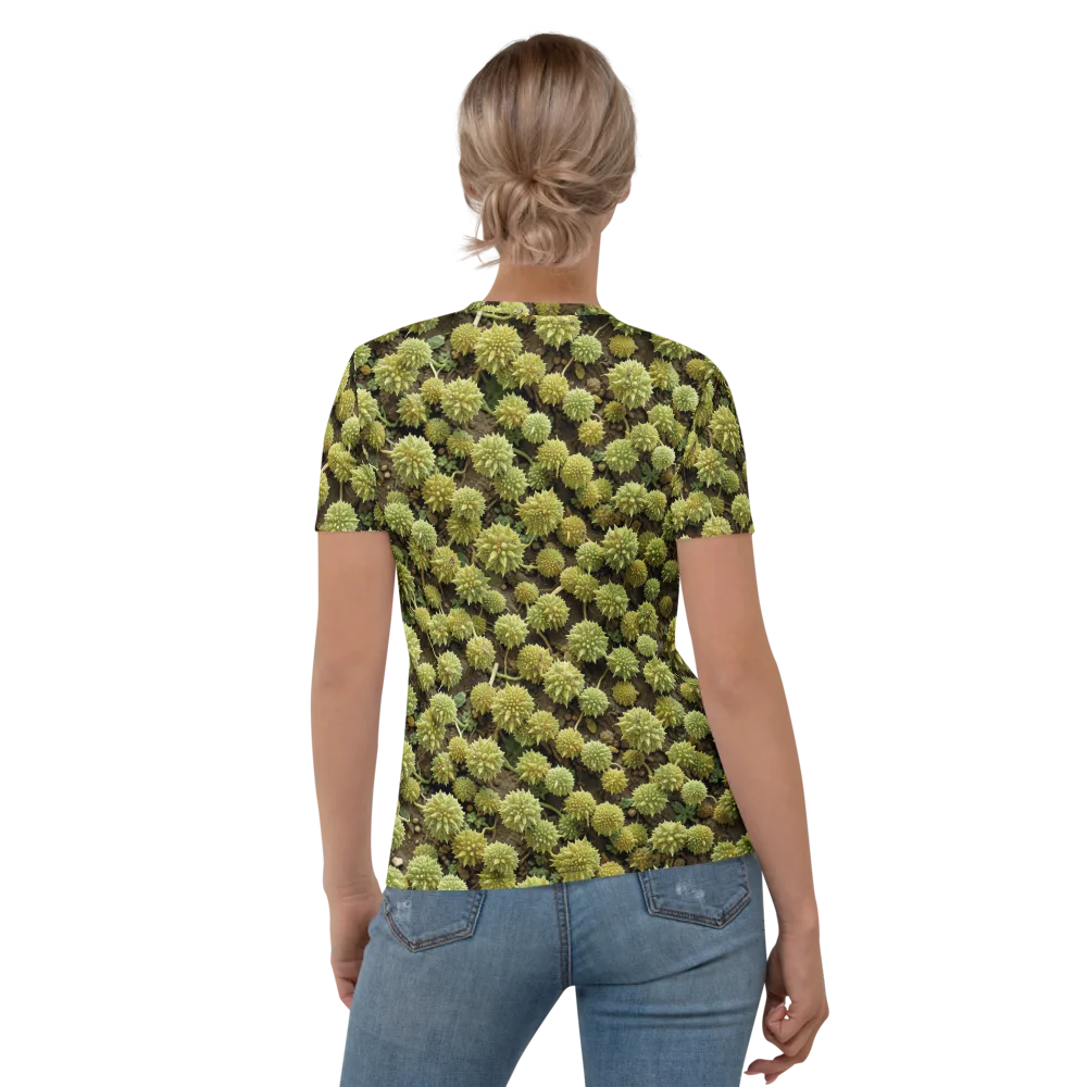 Verdant Starburst on Women's Crew Neck T-Shirt — Back