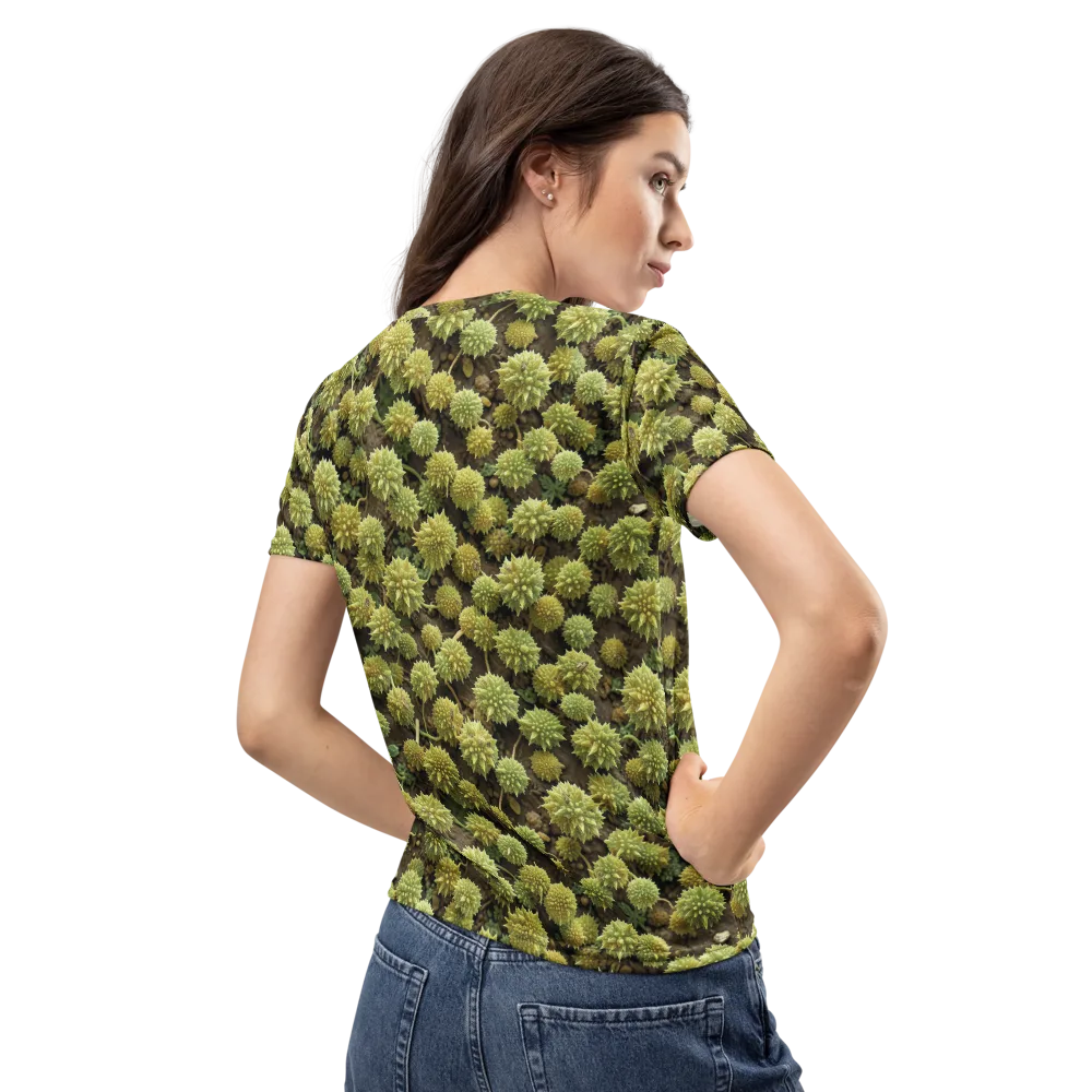 Verdant Starburst on Women's Crew Neck T-Shirt — Back