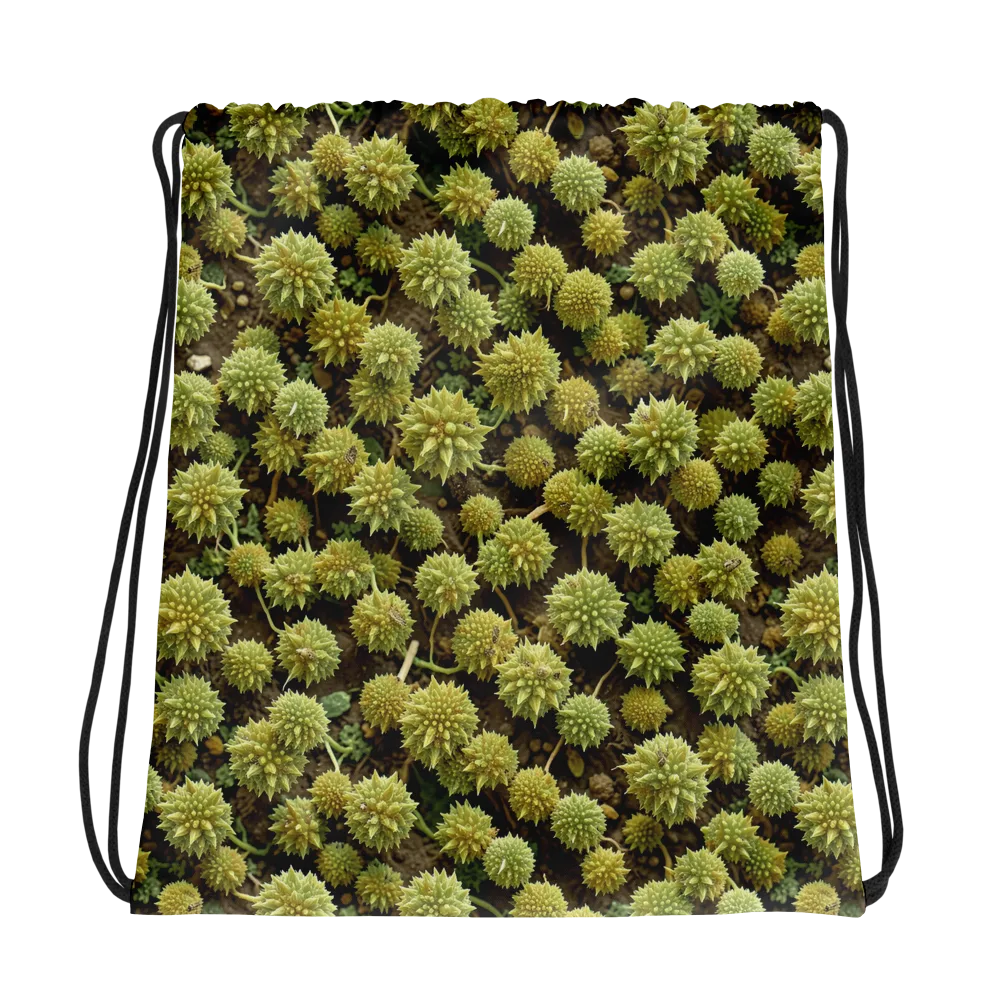 Verdant Starburst on Drawstring Bag — Photo