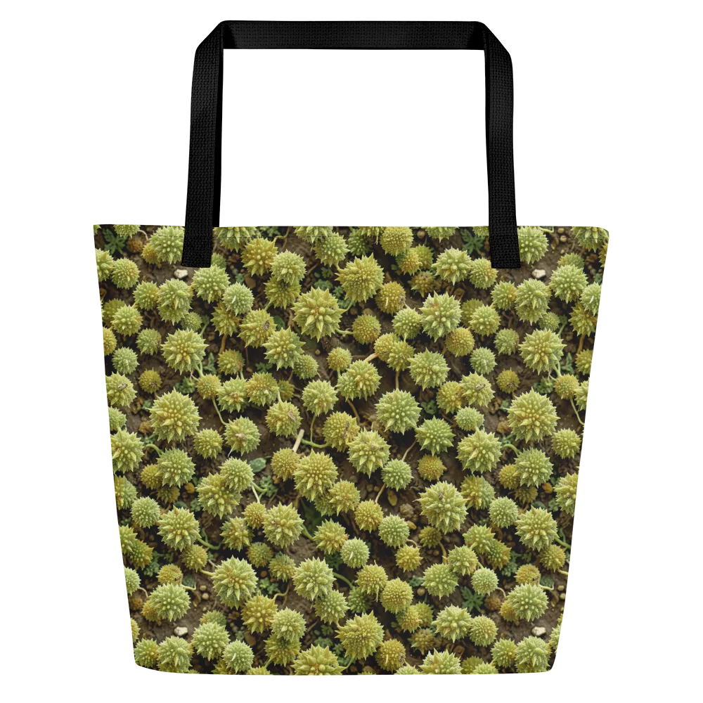 Verdant Starburst on Large Tote Bag W/ Pocket — Front