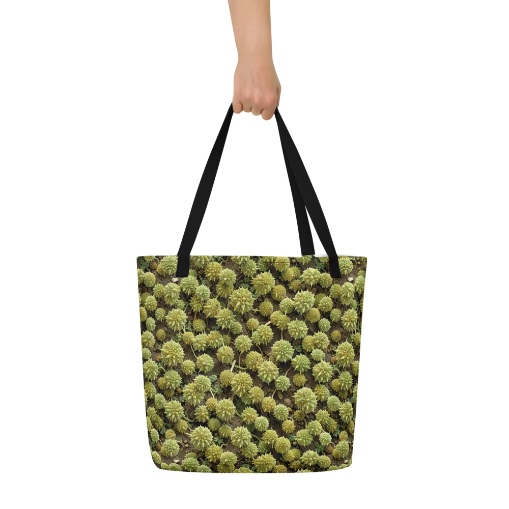 Verdant Starburst on Large Tote Bag W/ Pocket — Front