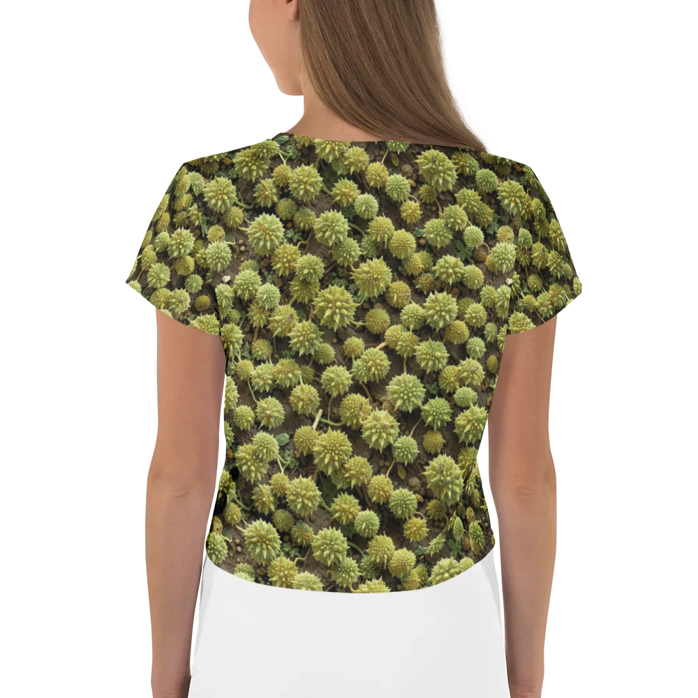 Verdant Starburst on Crop Tee — Back