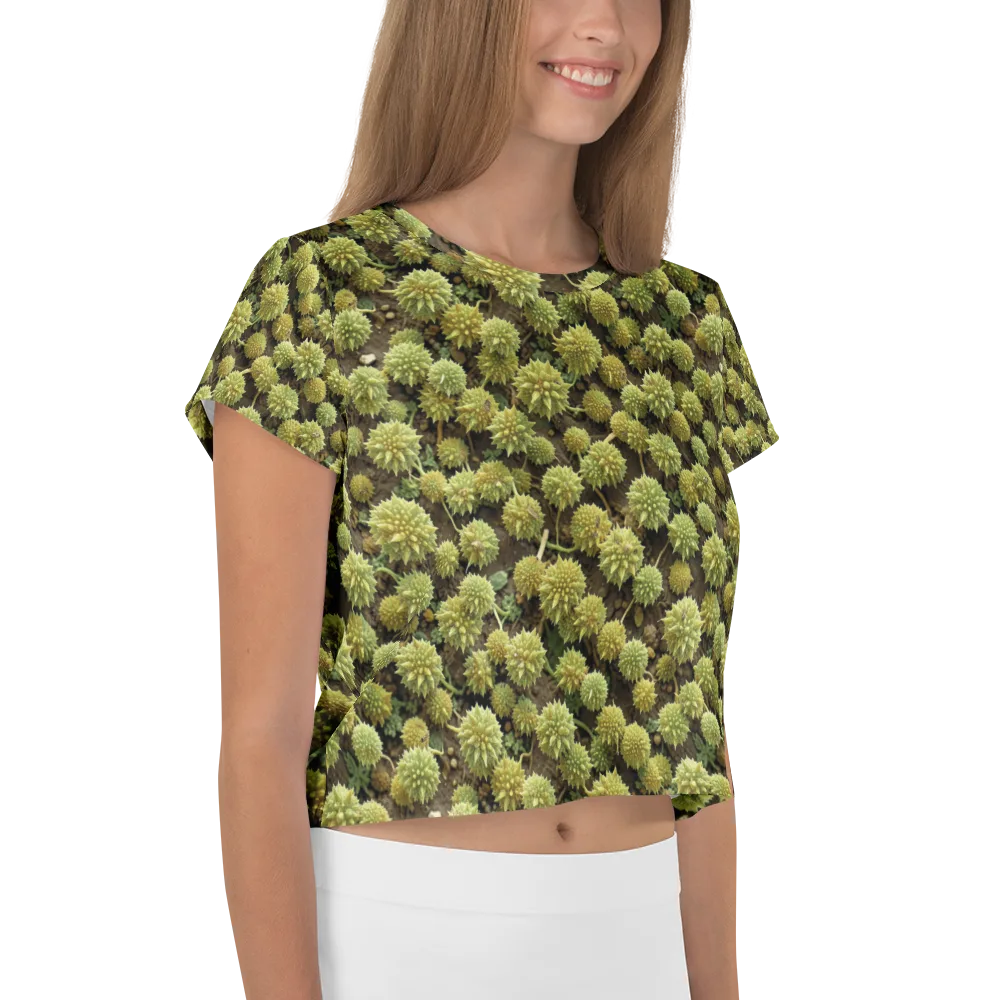Verdant Starburst on Crop Tee — Right