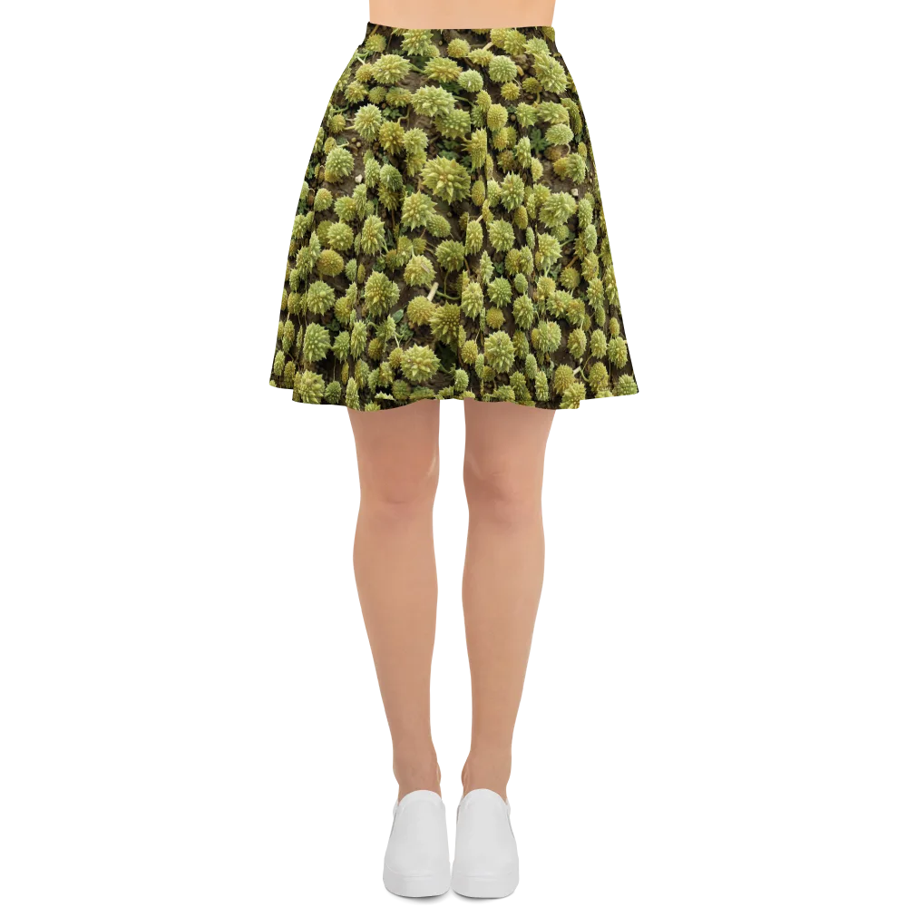Verdant Starburst on Skater Skirt — Front