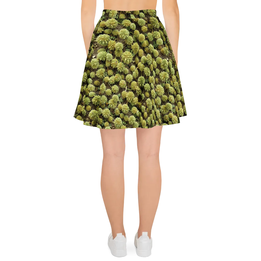 Verdant Starburst on Skater Skirt — Back