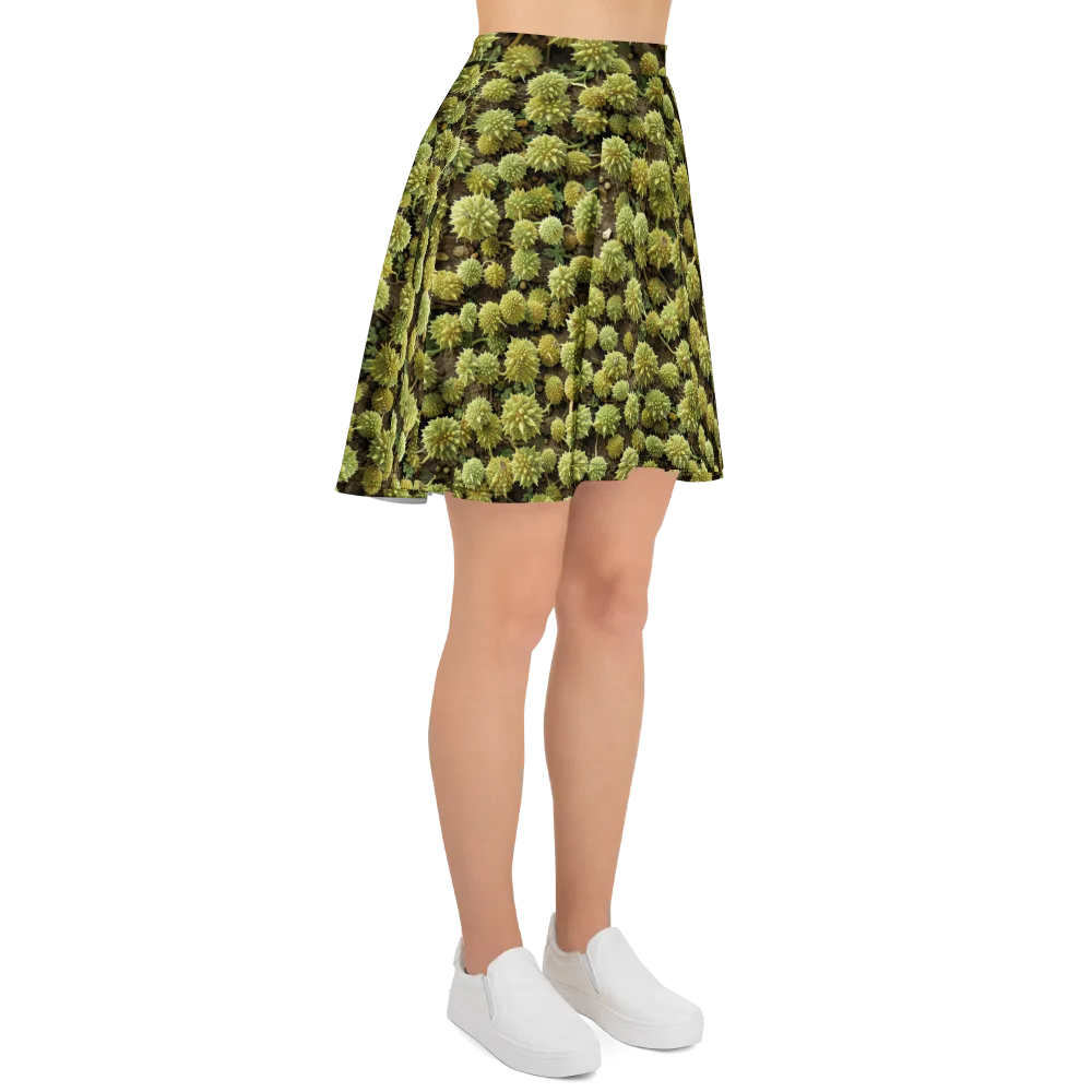 Verdant Starburst on Skater Skirt — Right
