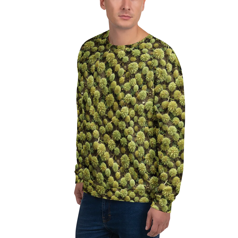 Verdant Starburst on Sweatshirt — Left Front