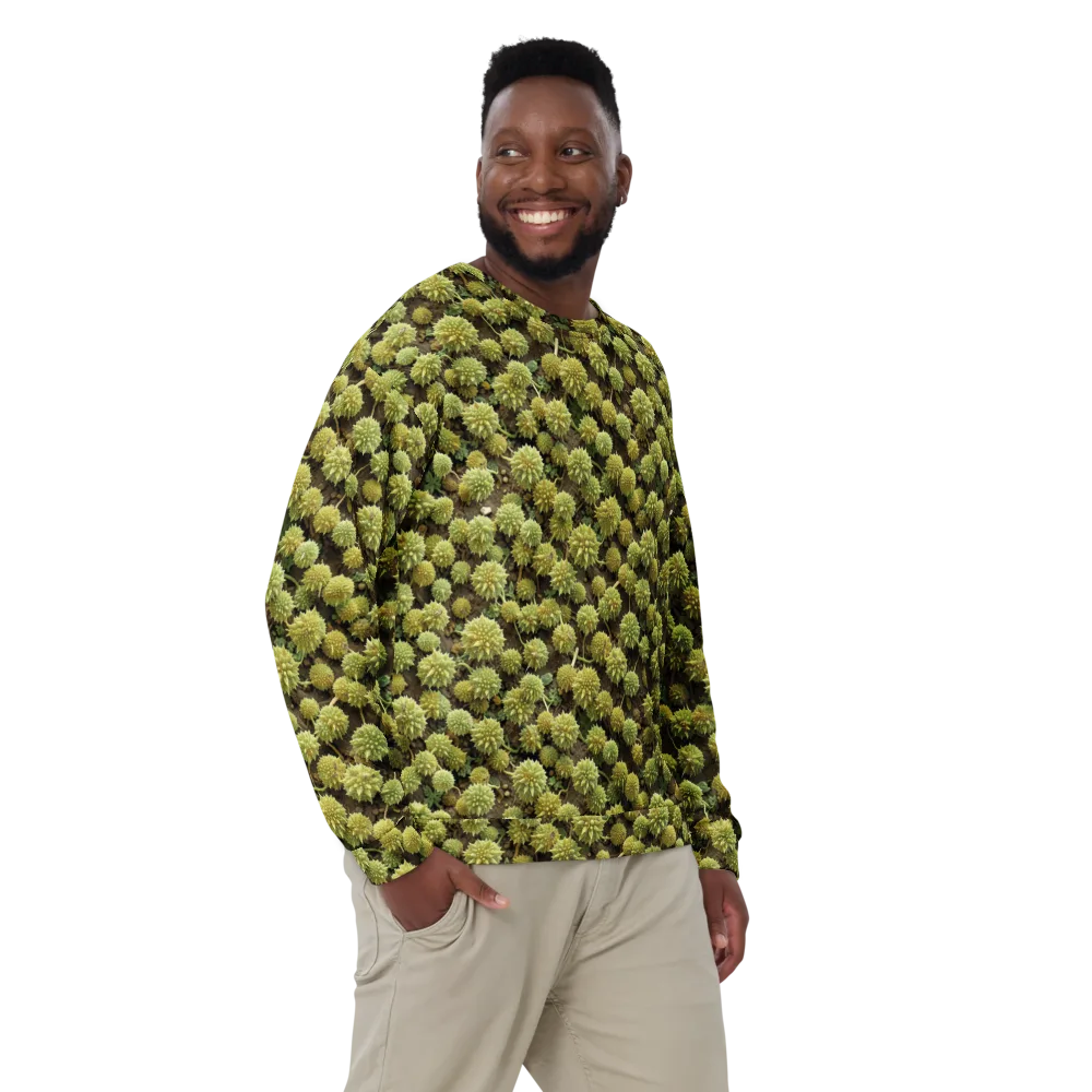 Verdant Starburst on Sweatshirt — Front