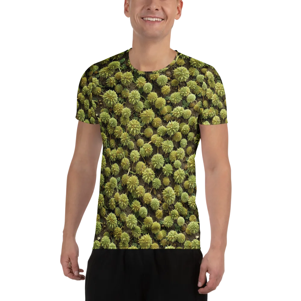 Verdant Starburst on Men's Athletic T-Shirt — Front