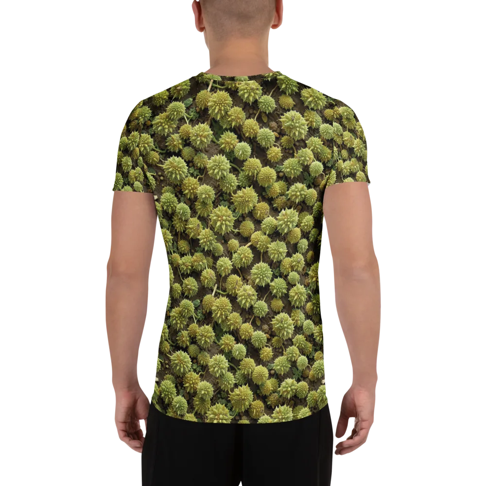 Verdant Starburst on Men's Athletic T-Shirt — Back
