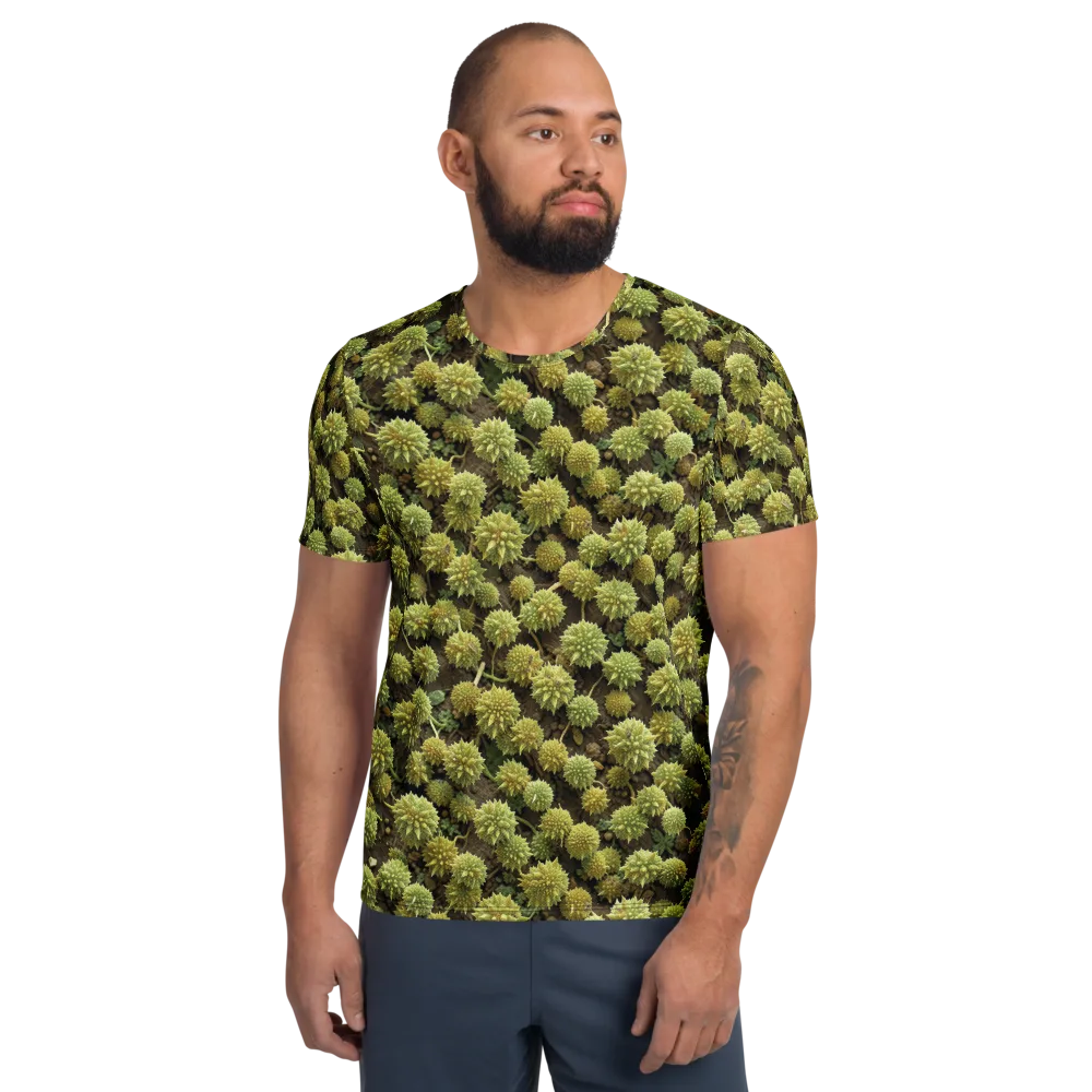 Verdant Starburst on Men's Athletic T-Shirt — Front