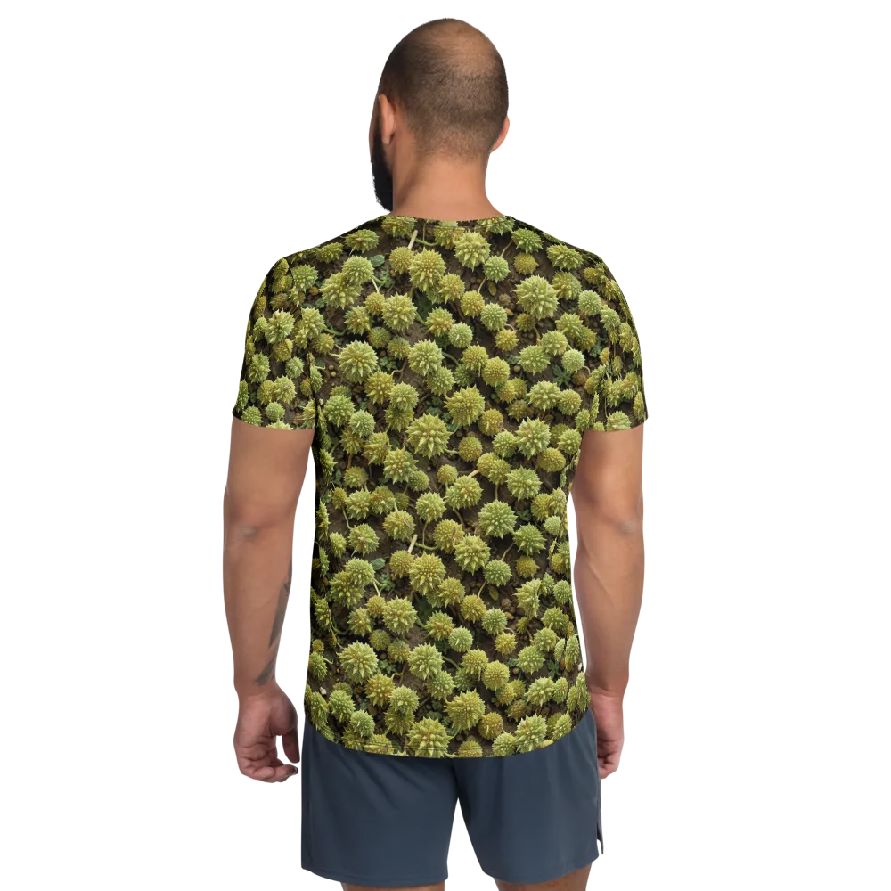 Verdant Starburst on Men's Athletic T-Shirt — Back