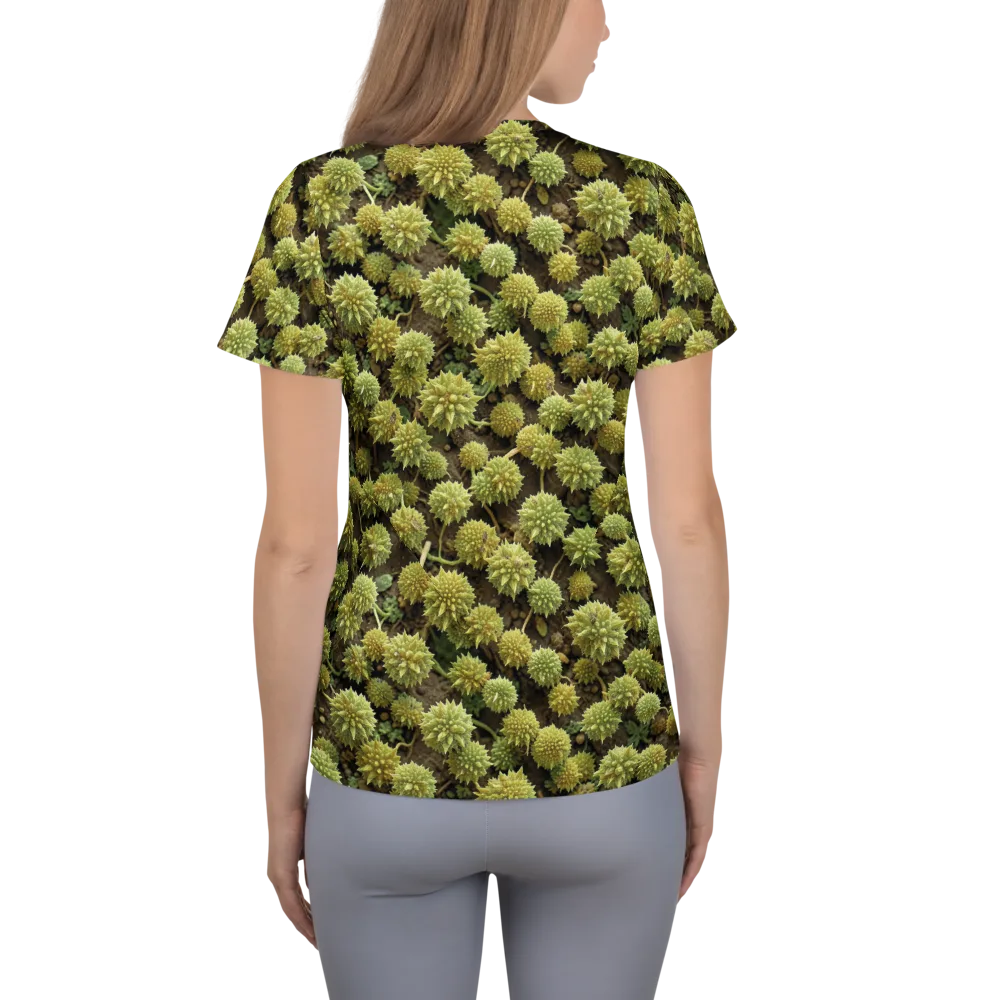 Verdant Starburst on Women's Athletic T-Shirt — Back