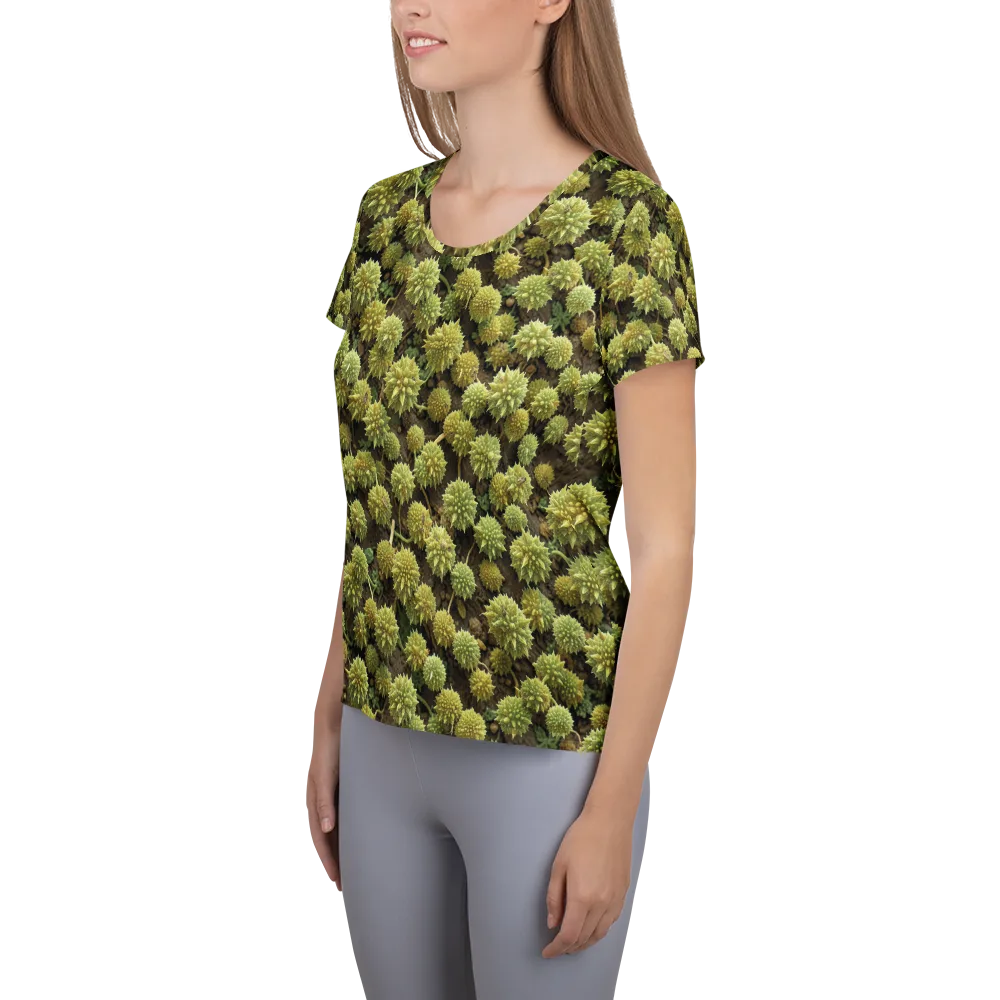 Verdant Starburst on Women's Athletic T-Shirt — Left