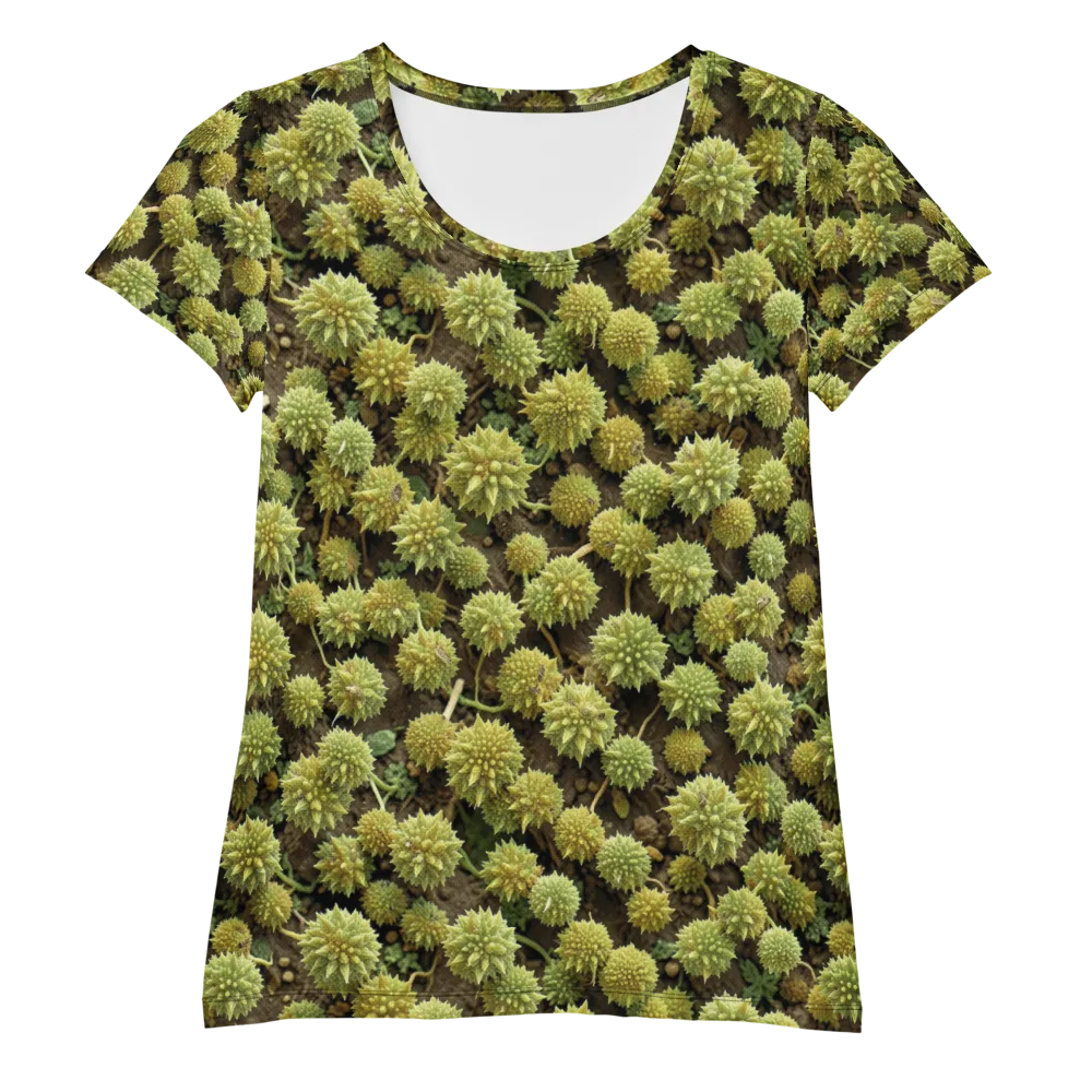 Verdant Starburst on Women's Athletic T-Shirt — Front