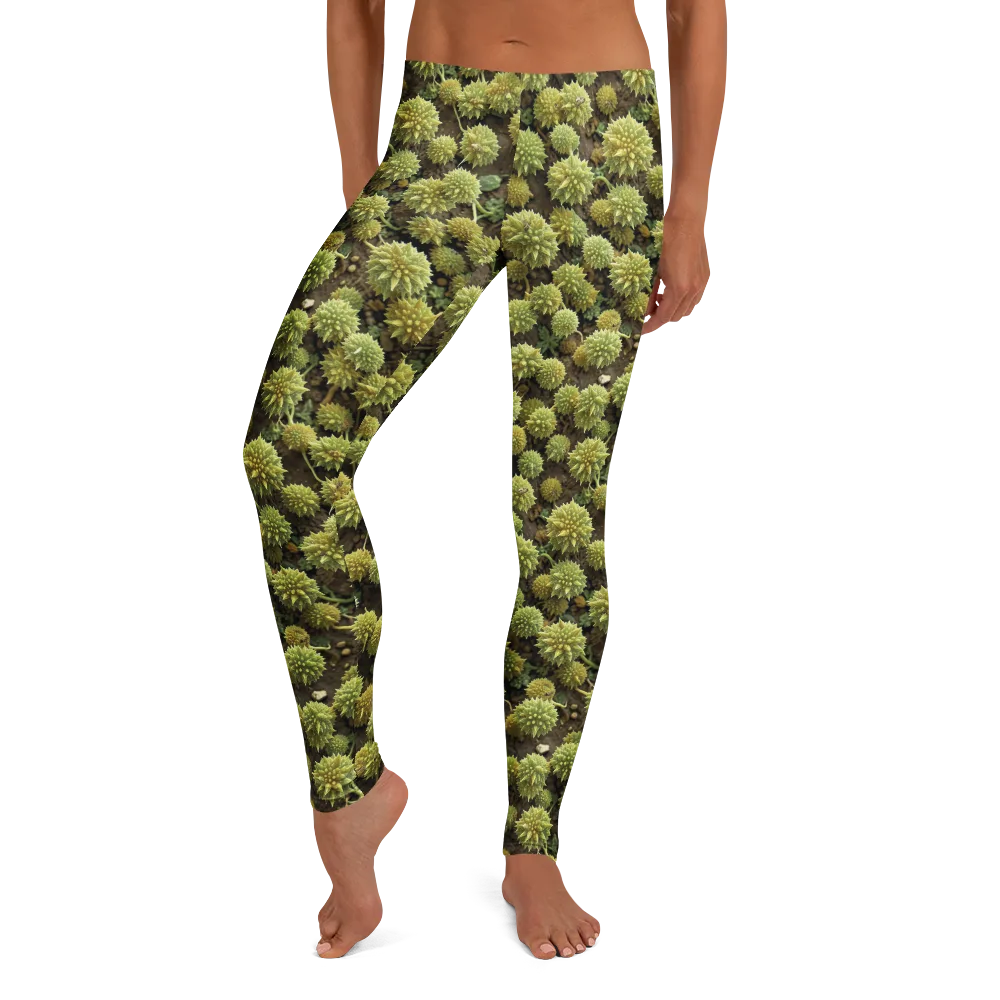 Verdant Starburst on Leggings — Front
