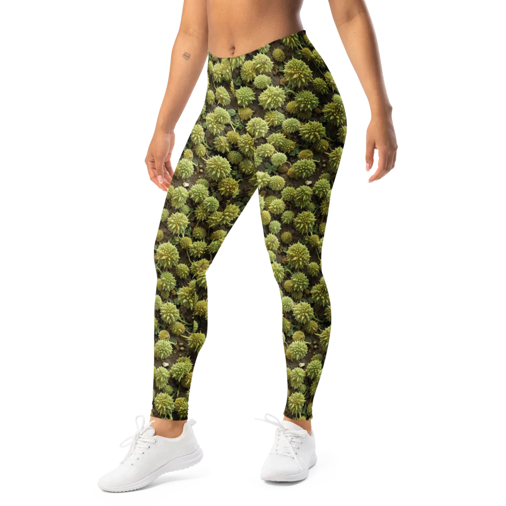 Verdant Starburst on Leggings — Left Front