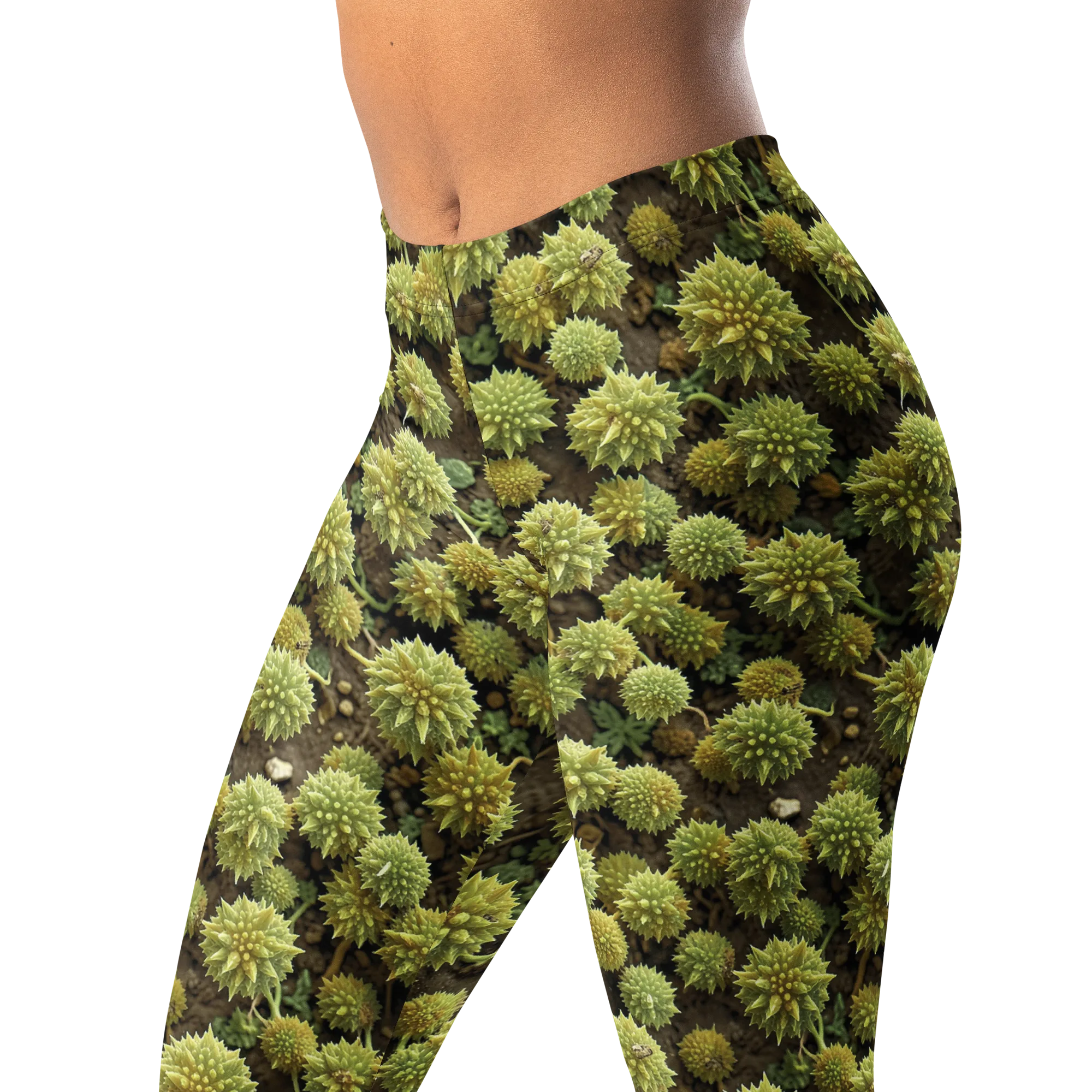 Verdant Starburst on Leggings — Left Front