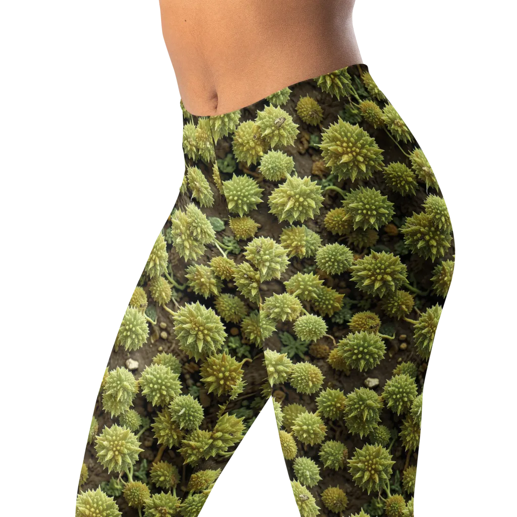 Verdant Starburst on Leggings — Left Front