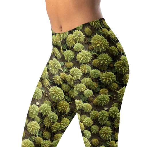Verdant Starburst on a Leggings