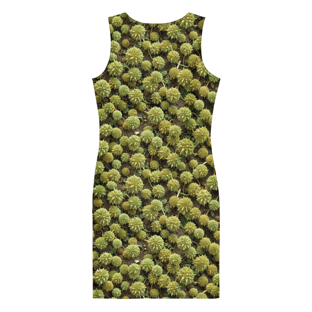 Verdant Starburst on Bodycon Dress — Back