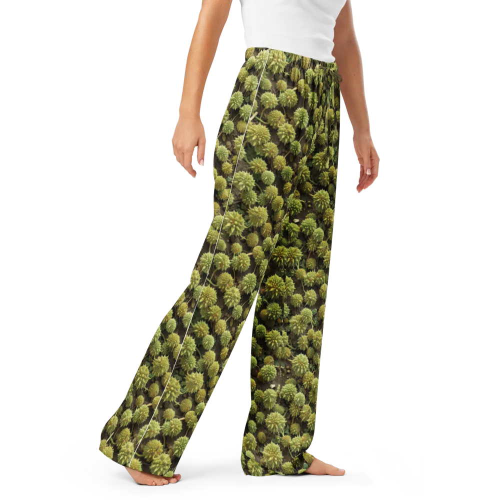Verdant Starburst on Women's Pajama Pants — Right Front