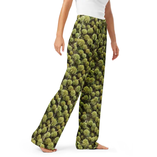 Verdant Starburst on a Women's Pajama Pants