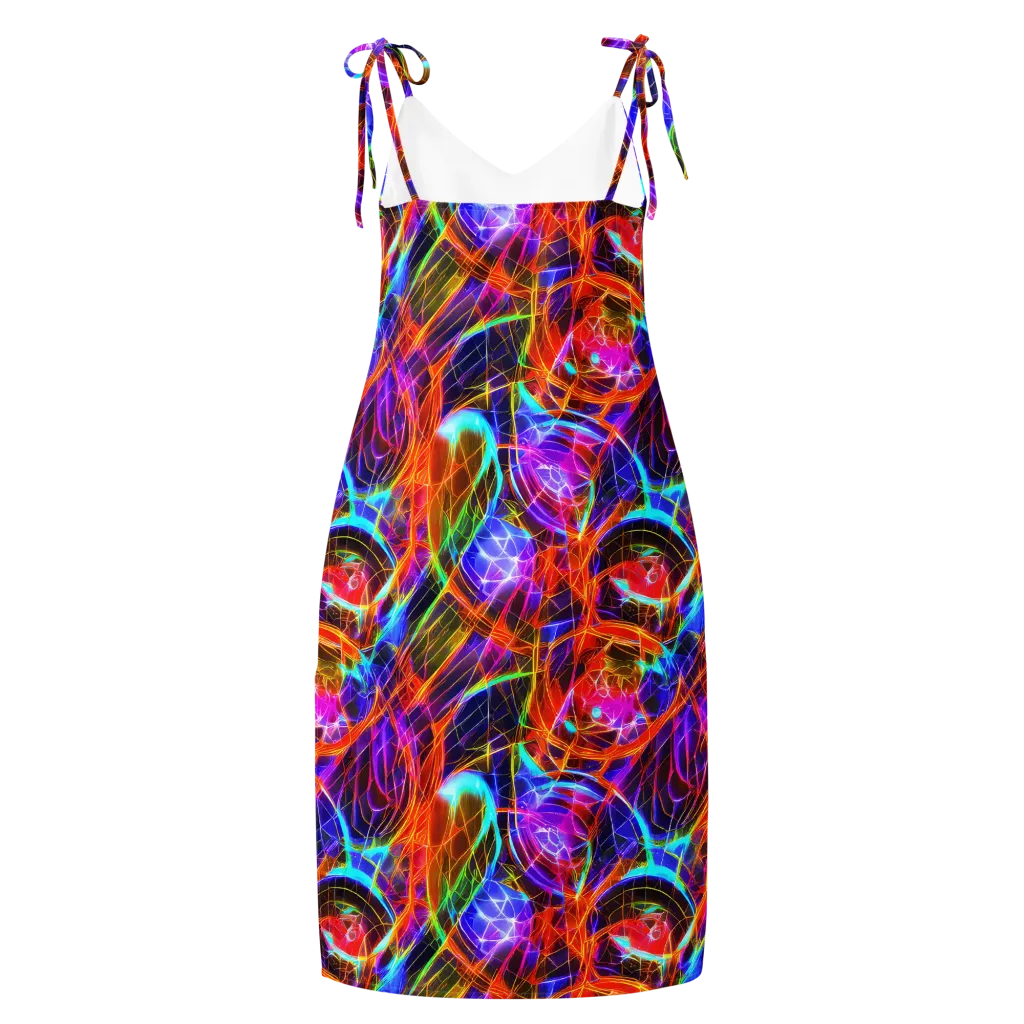 Fuchsia Current on Slip Dress — Back