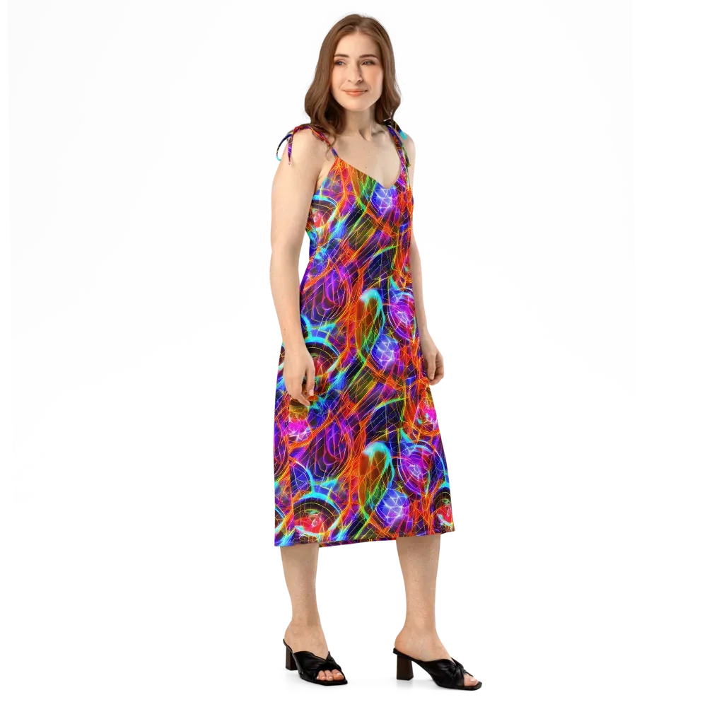 Fuchsia Current on Slip Dress — Right Front