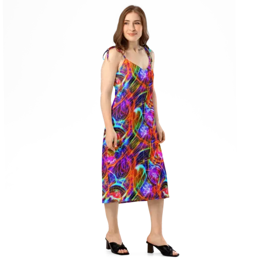 Fuchsia Current on a Slip Dress