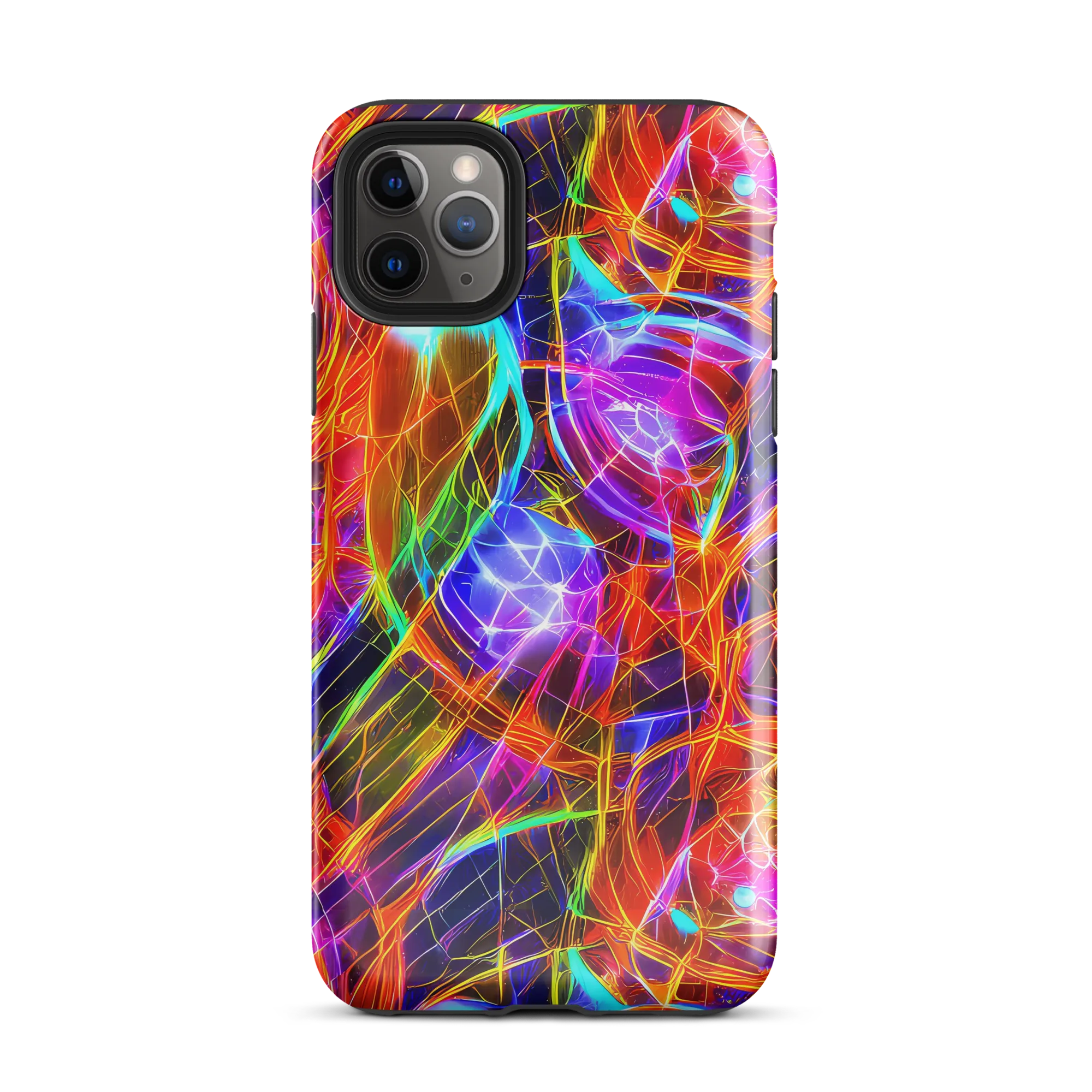 Fuchsia Current on Tough Case for iPhone® — Front