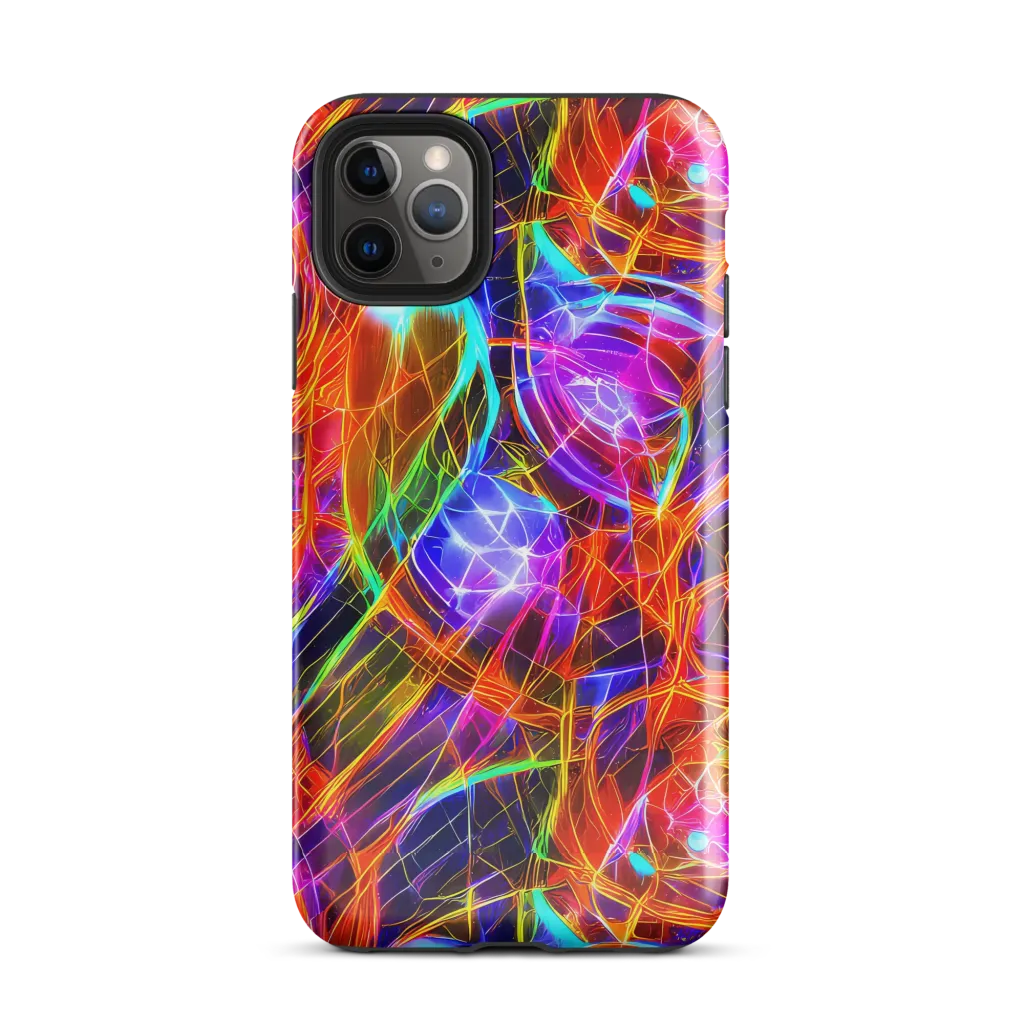 Fuchsia Current on Tough Case for iPhone® — Front