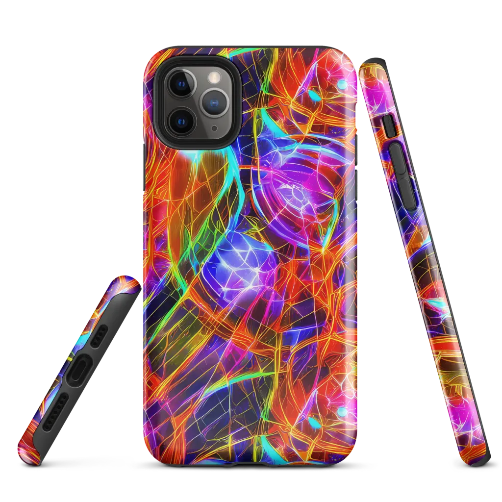 Fuchsia Current on Tough Case for iPhone® — Front