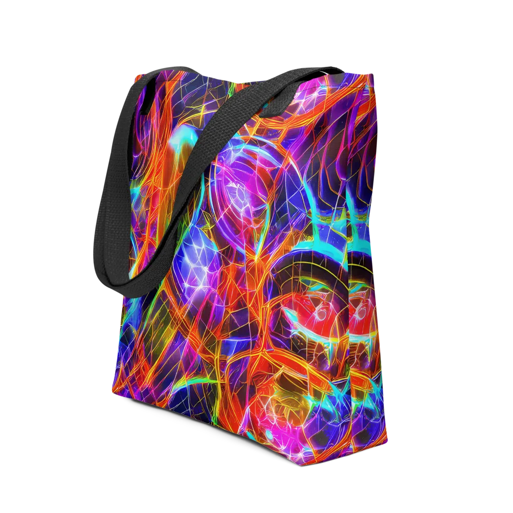 Fuchsia Current on Tote Bag — Front