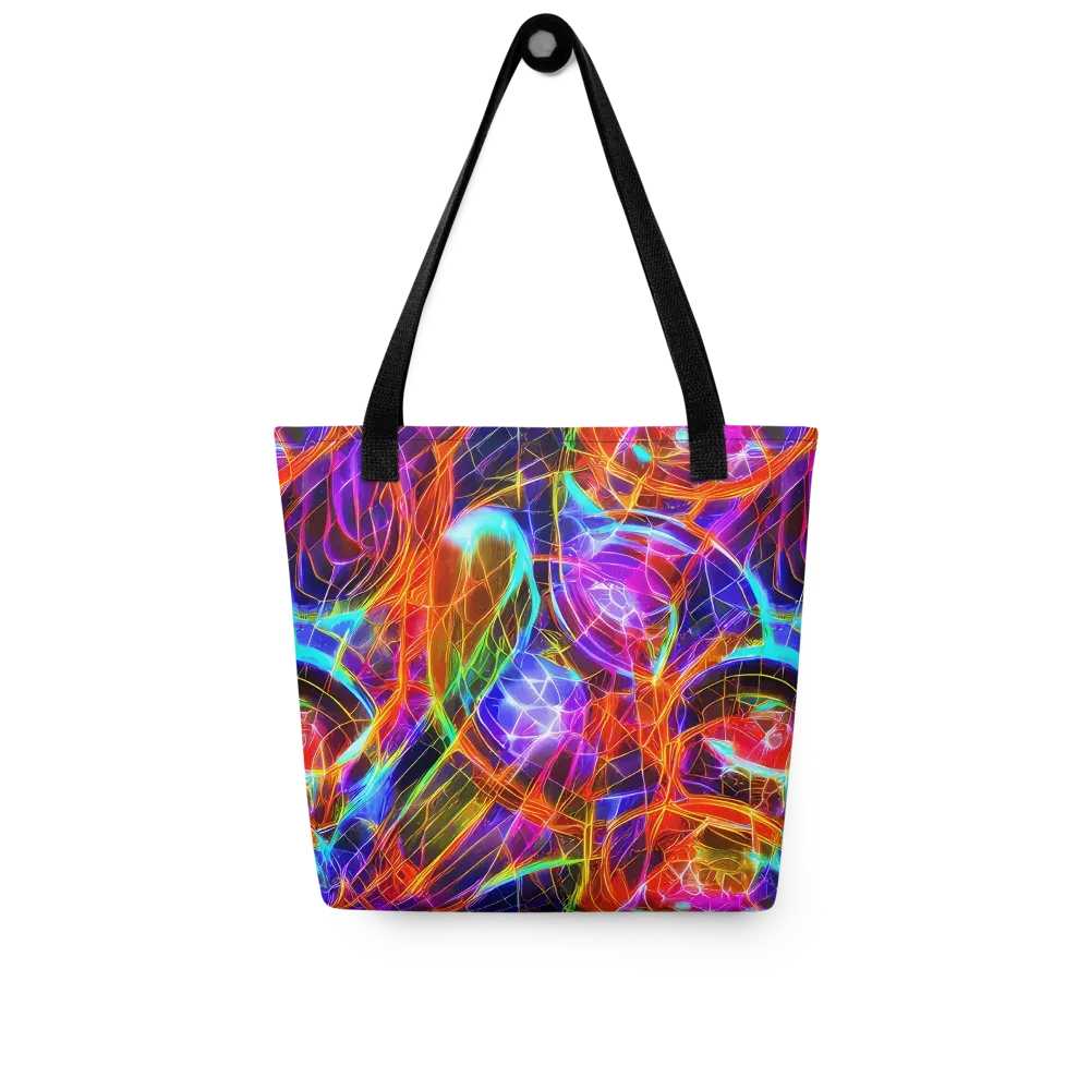 Fuchsia Current on Tote Bag — Front