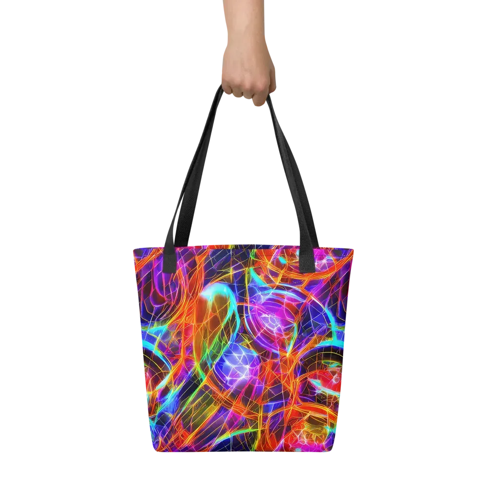 Fuchsia Current on Tote Bag — Front