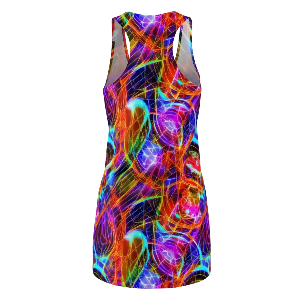 Fuchsia Current on Racerback Dress — Back