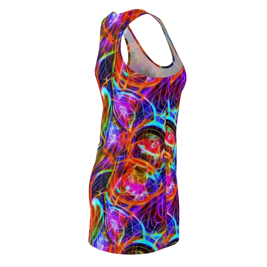 Fuchsia Current on Racerback Dress — Back Side