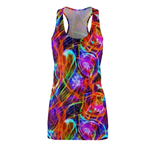 Fuchsia Current on a Racerback Dress