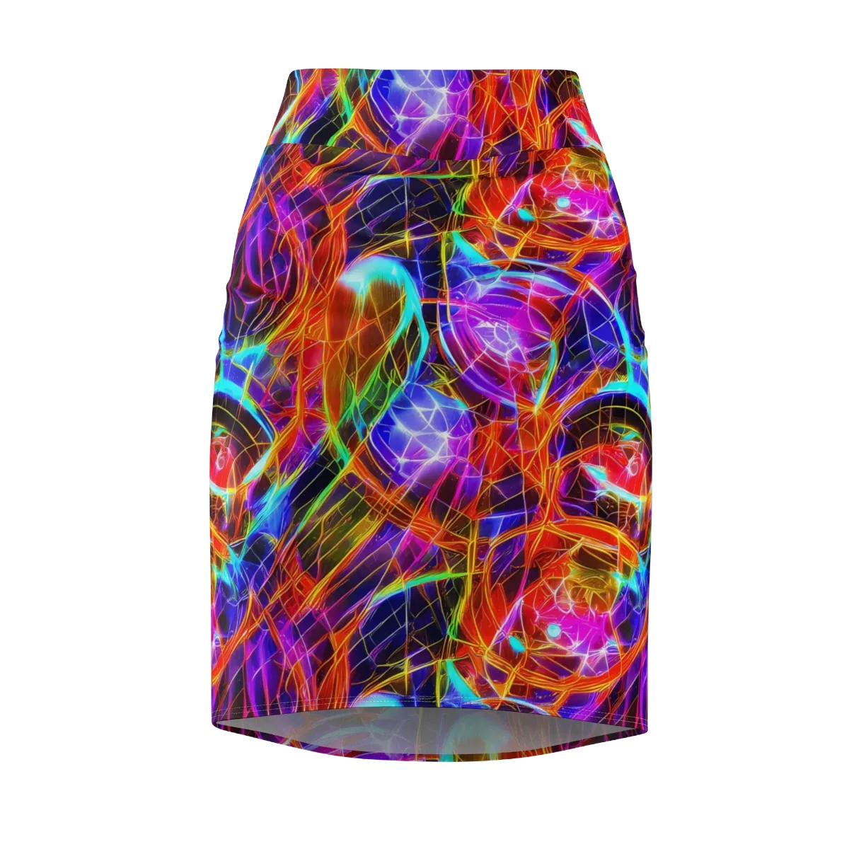 Fuchsia Current on Pencil Skirt — Front