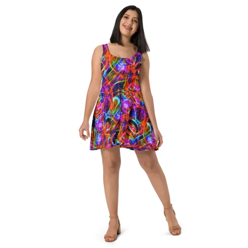 Fuchsia Current on a Skater Dress
