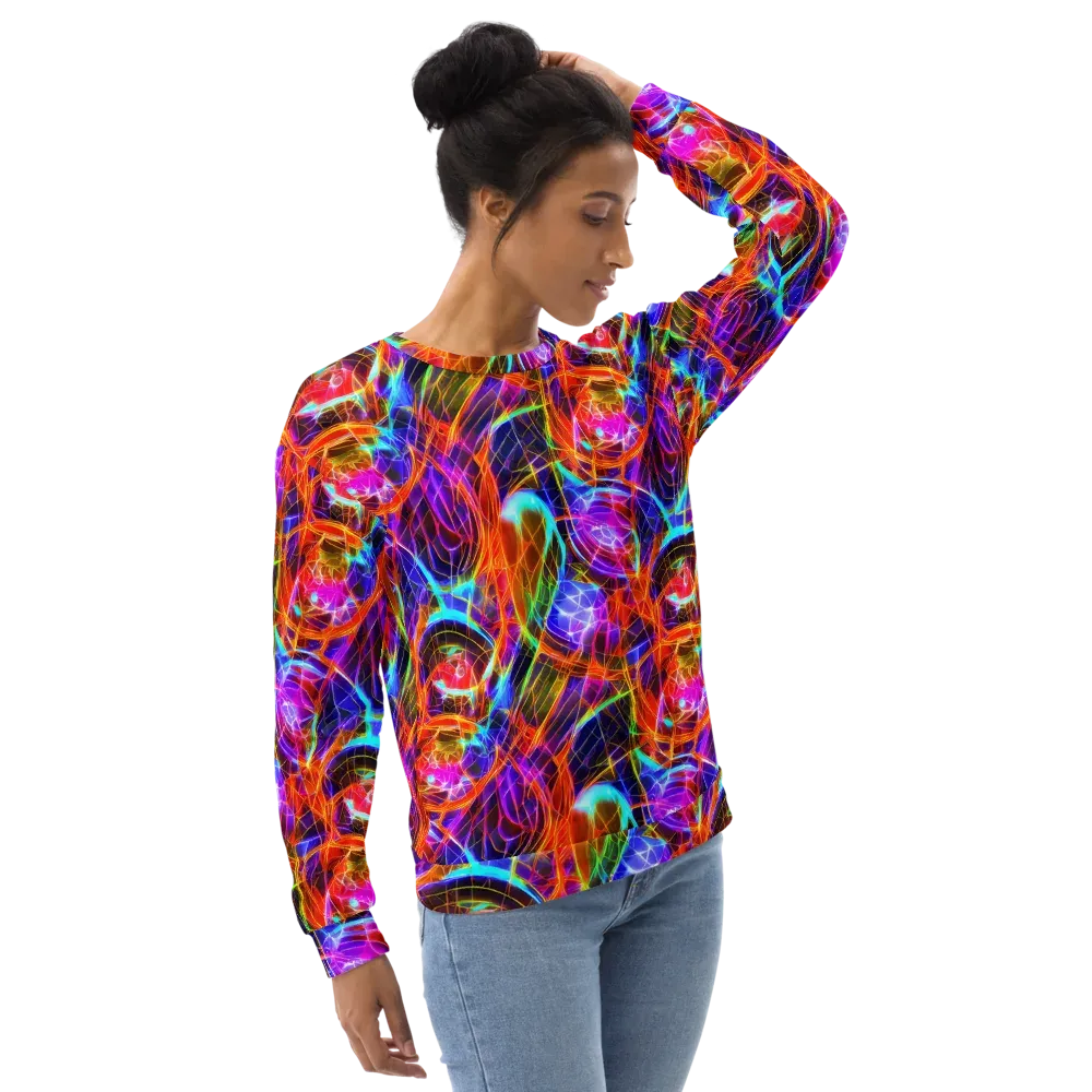 Fuchsia Current on Sweatshirt — Right Front