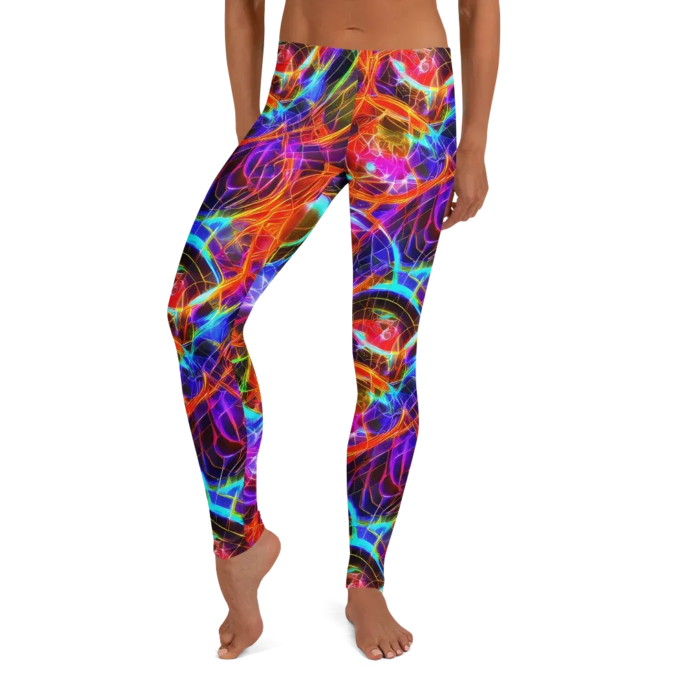 Fuchsia Current on Leggings — Front