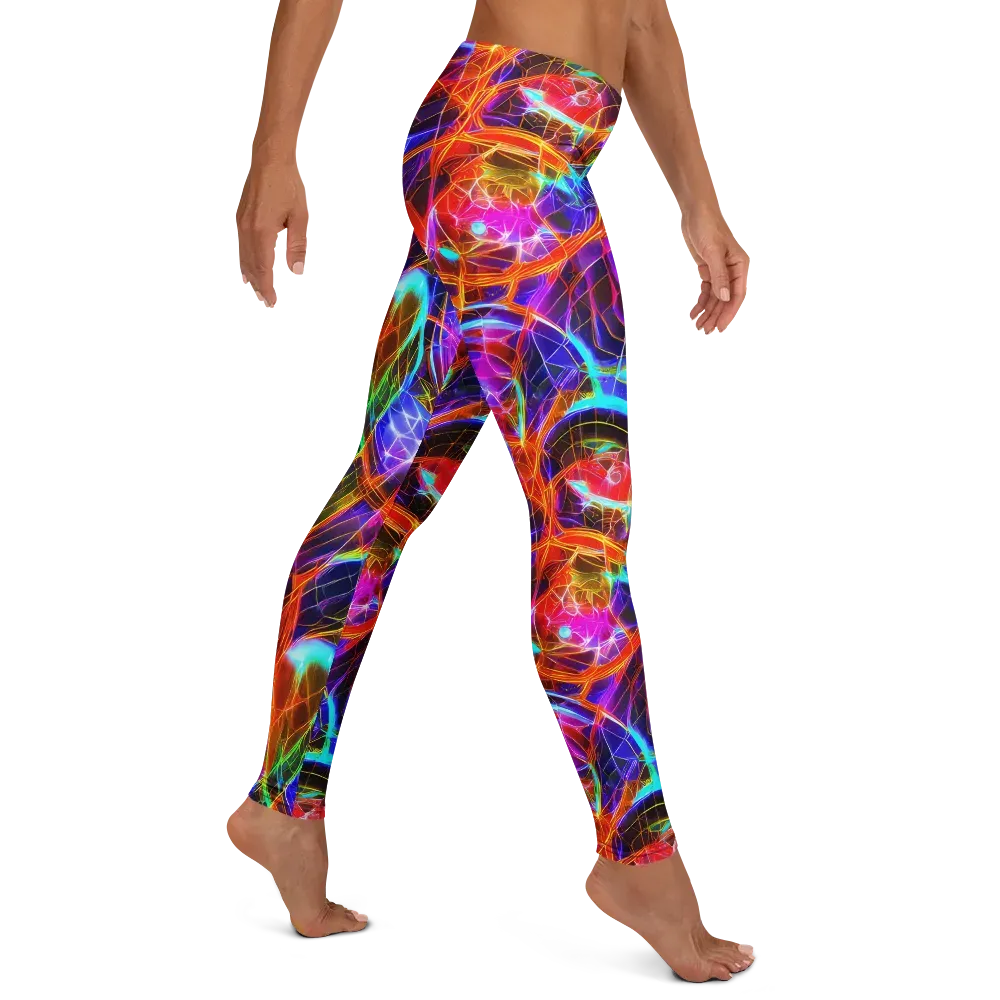 Fuchsia Current on Leggings — Right