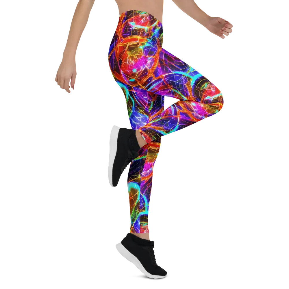 Fuchsia Current on Leggings — Right