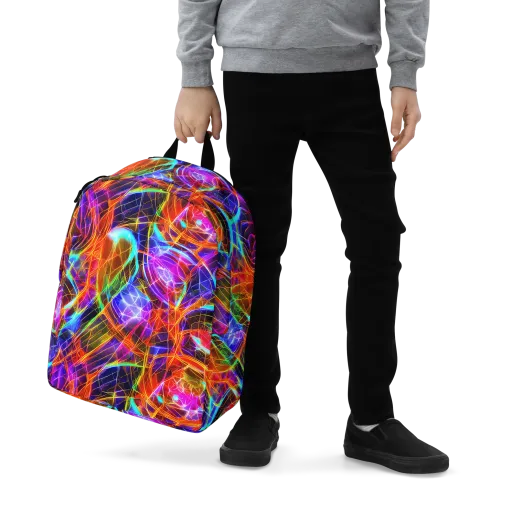 Fuchsia Current on a Minimalist Backpack
