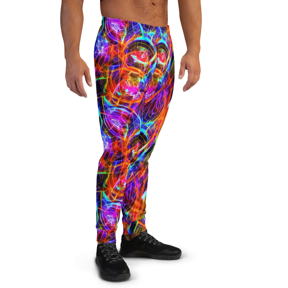 Fuchsia Current on Men's Joggers — Right